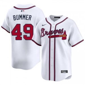 Bravos Aaron Bummer White #49 Men Official Jerseys 119577-600