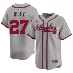 Atlanta Bravos Austin Riley Gray #27 Mens Popular Jerseys 793878-345