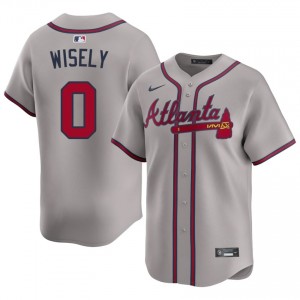 ATL Braves Brett Wisely Gray #0 Men 2026 Jersey 759332-990