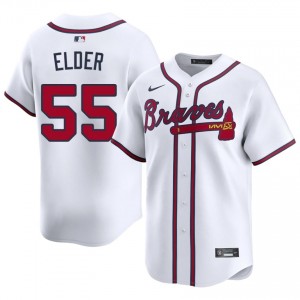 Atlanta Braves Bryce Elder White #55 Men's Popular Jerseys 463283-804