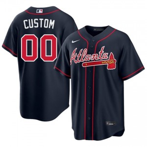 ATL Custom Navy #00 Mens New Jerseys 865577-670