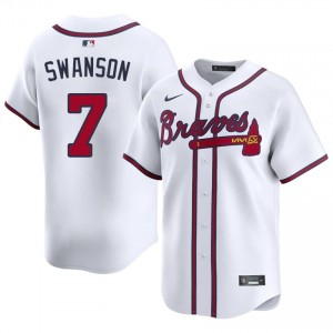 Braves Dansby Swanson White #7 Men's 2026 Jerseys 731503-713