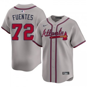 Bravos Didier Fuentes Gray #72 Men Limited Jerseys 881317-811
