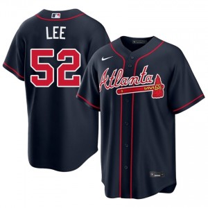 ATL Braves Dylan Lee Navy #52 Mens 2026 Jerseys 113647-437