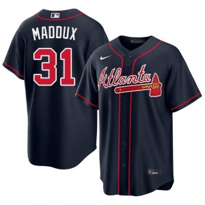 Braves Greg Maddux Navy #31 Men 2026 Jerseys 545849-109