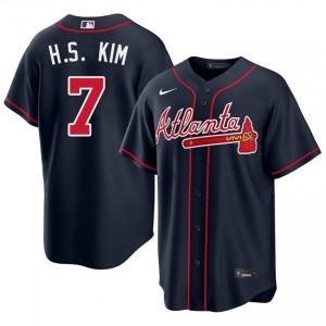 ATL Ha-Seong Kim Navy #7 Men 2026 Jersey 499841-663