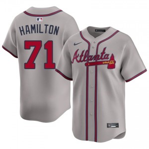 Atlanta Braves Ian Hamilton Gray #71 Men's Embroidery Jersey 324453-280