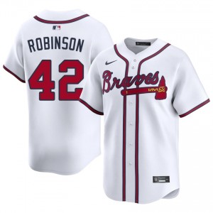 ATL Braves Jackie Robinson White #42 Men's MLB Jerseys 572790-689