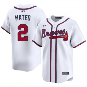 Braves Country Jorge Mateo White #2 Men's Replica Jerseys 698425-360