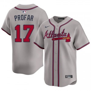 ATL Braves Jurickson Profar Gray #17 Men's 2026-27 Jersey 466162-496