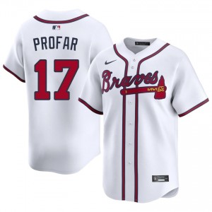 ATL Braves Jurickson Profar White #17 Mens Player Jerseys 194740-635