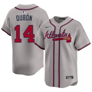 Braves Country Mauricio Dubon Gray #14 Mens Game Jersey 345201-506