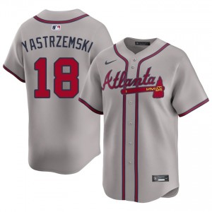 Braves Country Mike Yastrzemski Gray #18 Men Authentic Jersey 567491-825