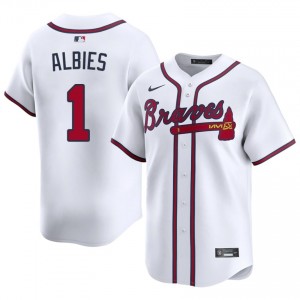 Braves Country Ozzie Albies White #1 Men MLB Jerseys 519376-151