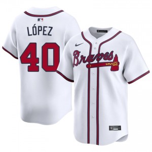 ATL Bravos Reynaldo Lopez White #40 Men's 2026-27 Jersey 102680-231