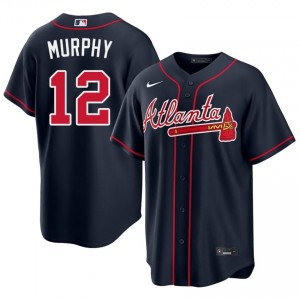 ATL Sean Murphy Navy #12 Men Popular Jersey 687555-581