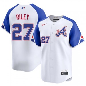 Atlanta Bravos Austin Riley White City Connect #27 Men MLB Jersey 269511-870