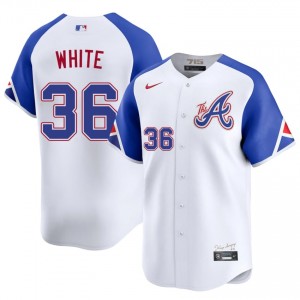 Braves Country Eli White White City Connect #36 Men's Authentic Jerseys 613262-435