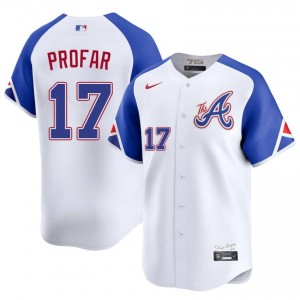 ATL Braves Jurickson Profar White City Connect #17 Men New Jersey 755044-575