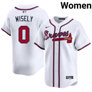 ATL Bravos Brett Wisely White #0 Women's 2026 Jerseys 331013-858