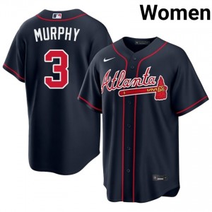 ATL Braves Dale Murphy Navy #3 Women's 2026-27 Jerseys 931074-975