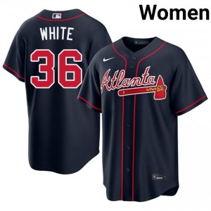ATL Bravos Eli White Navy #36 Women 2026-27 Jerseys 831583-133