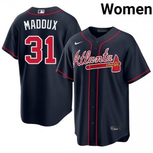 ATL Greg Maddux Navy #31 Womens 2026-27 Jersey 854514-406