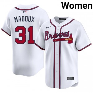 ATL Bravos Greg Maddux White #31 Women's 2026 Jerseys 280205-646