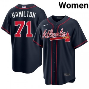 ATL Ian Hamilton Navy #71 Women Limited Jersey 150669-365