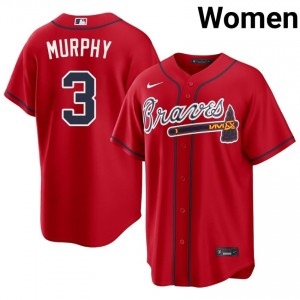 ATL Bravos Dale Murphy Red #3 Women's 2026-27 Jerseys 418461-350