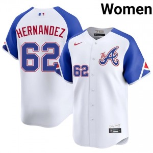 Braves Country Daysbel Hernandez White City Connect #62 Women's 2026 Jersey 810257-145