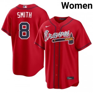 ATL Dominic Smith Red #8 Womens 2026-27 Jerseys 384696-818
