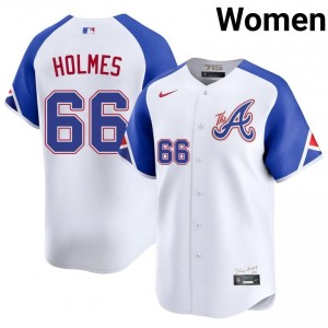 Bravos Grant Holmes White City Connect #66 Women's Player Jerseys 201266-864