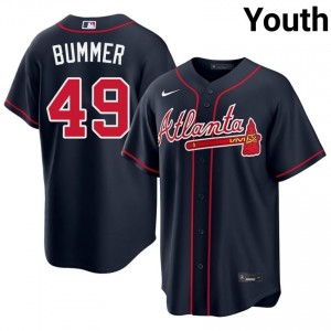 Bravos Aaron Bummer Navy #49 Youth Limited Jerseys 907157-430