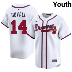 ATL Braves Adam Duvall White #14 Youth Player Jerseys 827763-229
