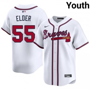 ATL Bryce Elder White #55 Youth Official Jerseys 651630-302
