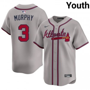 Braves Dale Murphy Gray #3 Youth 2026 Jerseys 167989-219