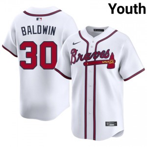 Braves Country Drake Baldwin White #30 Youth 2026 Jerseys 358284-459