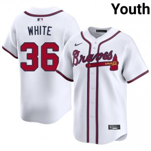 Braves Country Eli White White #36 Youth 2026-27 Jersey 153651-836