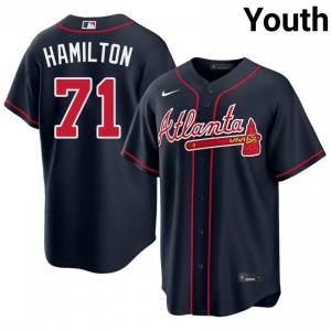 Braves Ian Hamilton Navy #71 Youth 2026-27 Jersey 542117-578