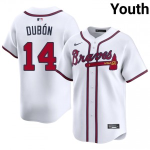 ATL Mauricio Dubon White #14 Youth MLB Jersey 911359-494