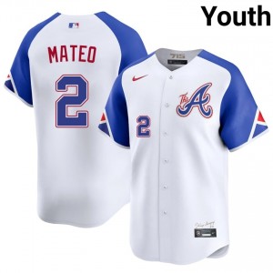 ATL Jorge Mateo White City Connect #2 Youth Game Jerseys 138632-506