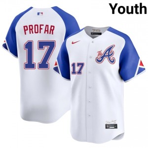 Atlanta Braves Jurickson Profar White City Connect #17 Youth Authentic Jersey 910466-992
