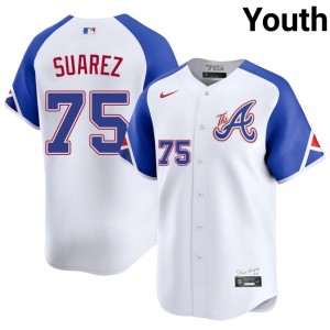 ATL Bravos Robert Suarez White City Connect #75 Youth 2026-27 Jersey 703615-412